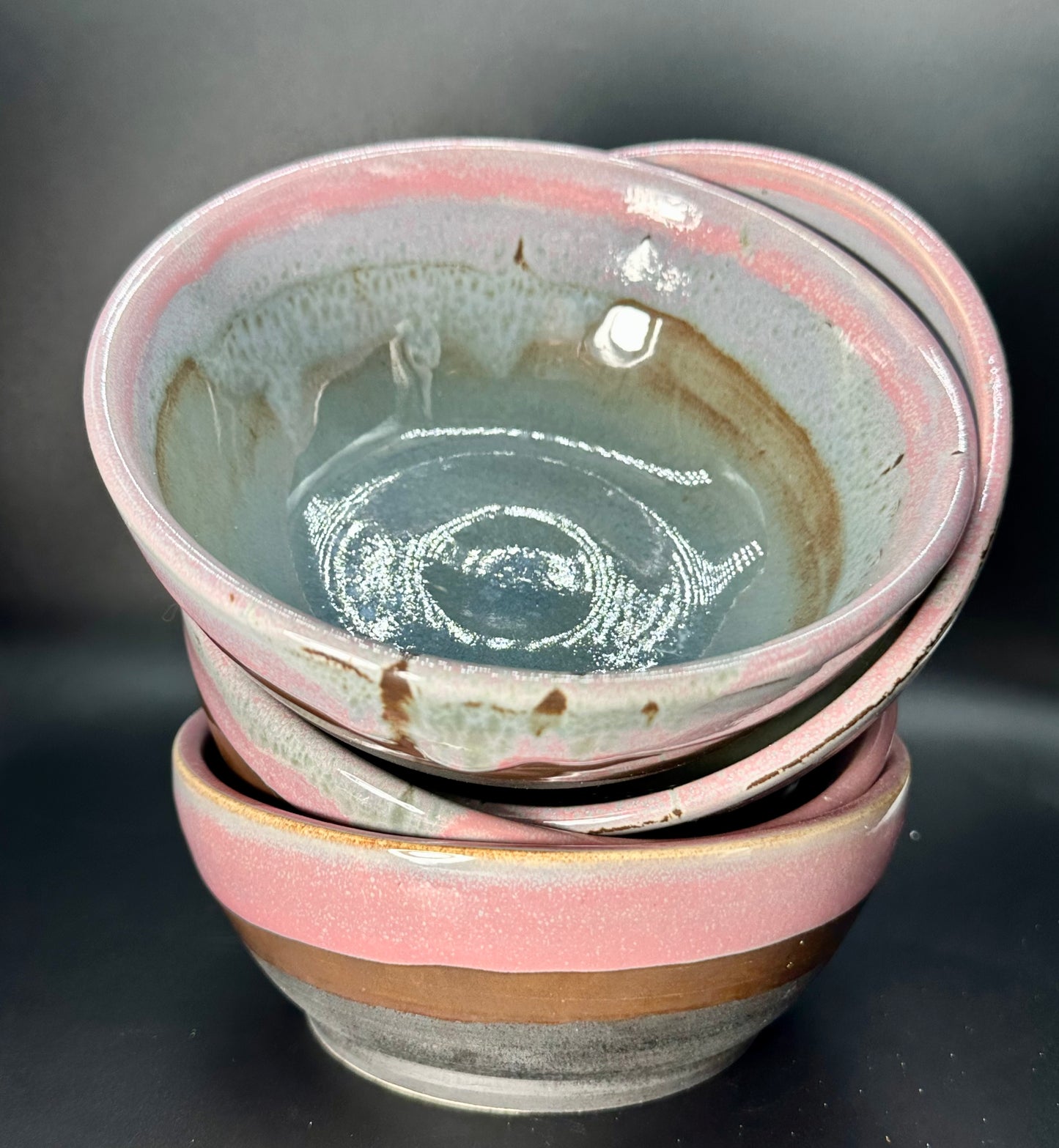 Pink-a-delic dessert bowls